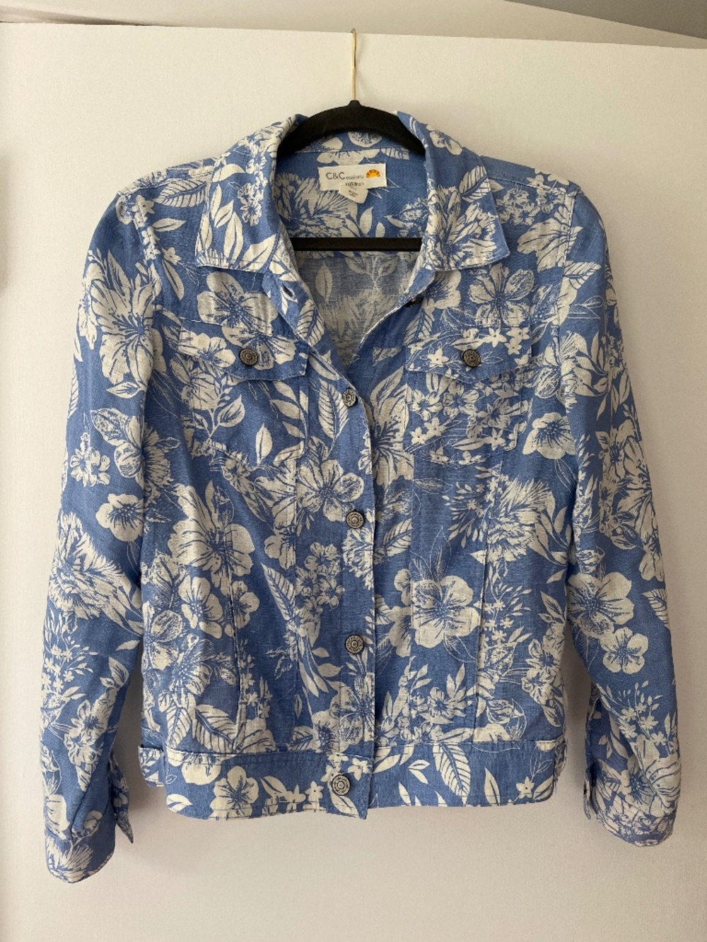 Linen Floral Jacket
